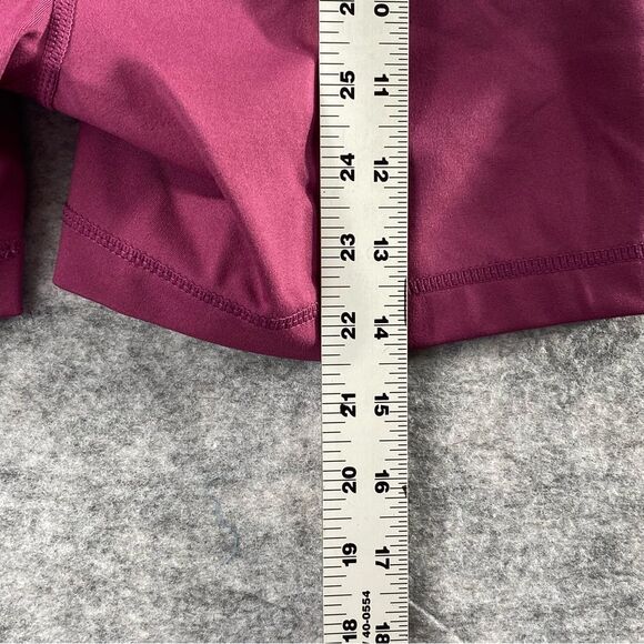 Yogalicious Womens Wine‎ Colored Spandex High Waist Bike Shorts Size MD - Picture 4 of 8